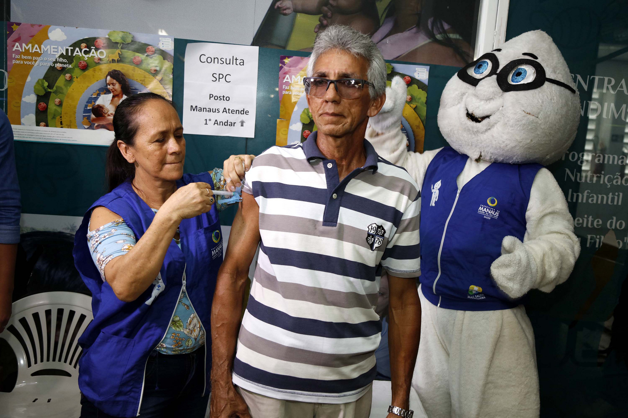 Vacinação contra a gripe em Manaus prossegue até o dia 8 de junho